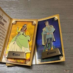 Disney Once Upon a Time Tiana and Naveen Pin Set - 2014  - LE500
